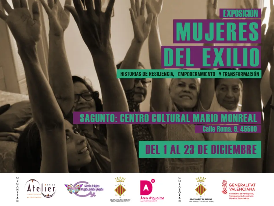 Cartel Exposición Mujeres del Exilio en Sagunto