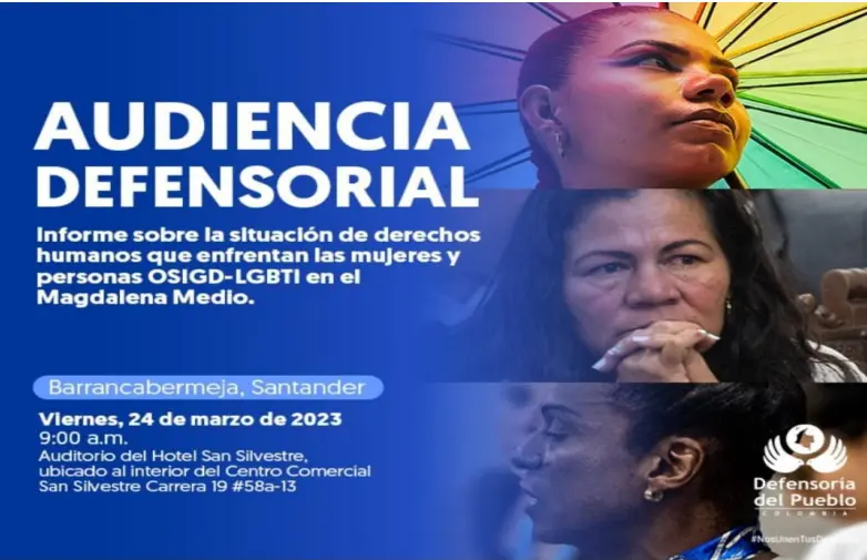 CARTEL INFORME RECOMENDACIONES DEFENSOR DEL PUEBLO - EMERGENCIA HUMANITARIA MAGDALENA MEDIO