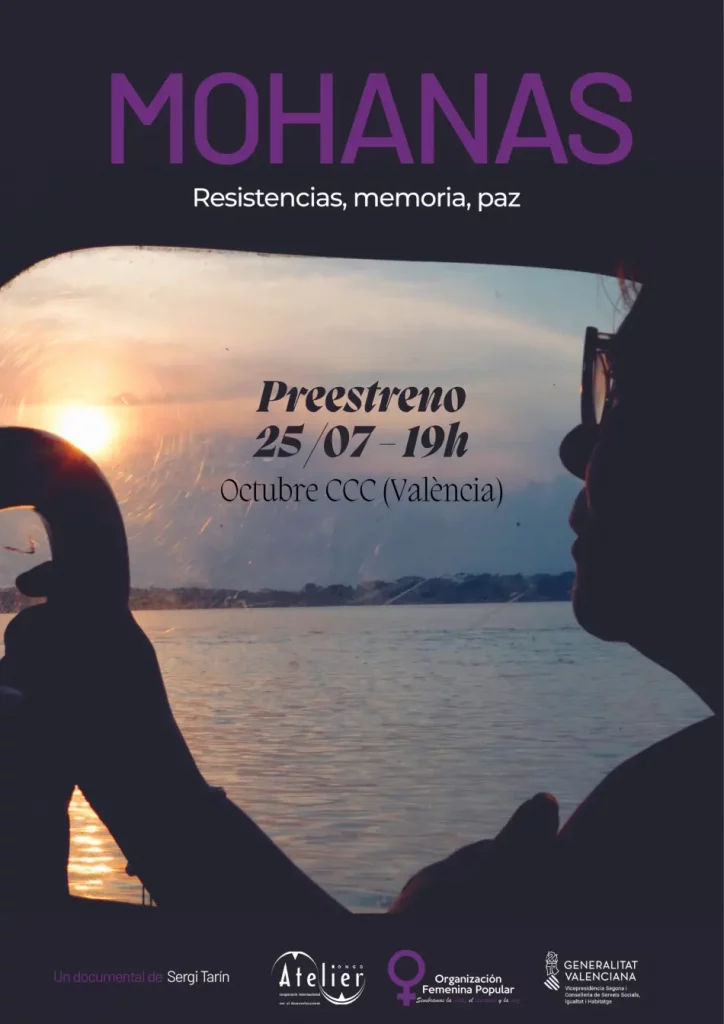 Cartel Preestreno documental MOHAMAS, resistencias, memoria, paz