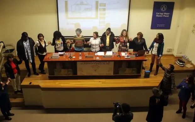 Grupo de la Colectiva de Mujeres Refugiadas, Exiliadas y Migradas.